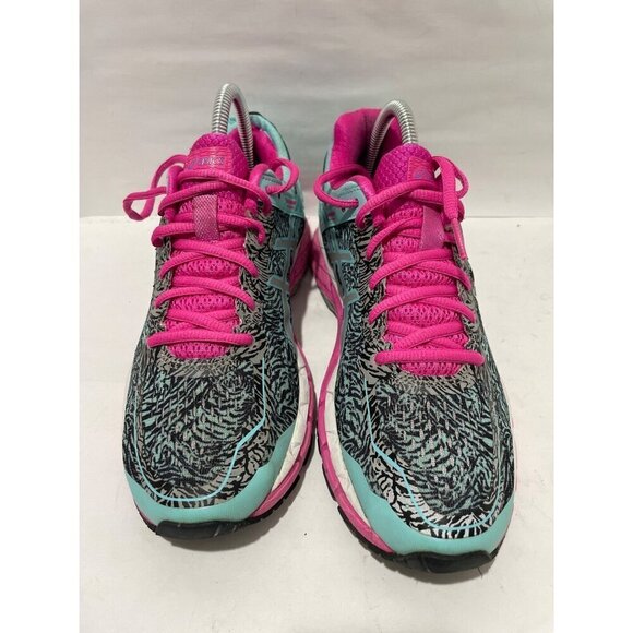Asics sneakers WOMENS Gel Kayano 22 Size US 8.5 running low top Aqua Glow Pink - Picture 2 of 6